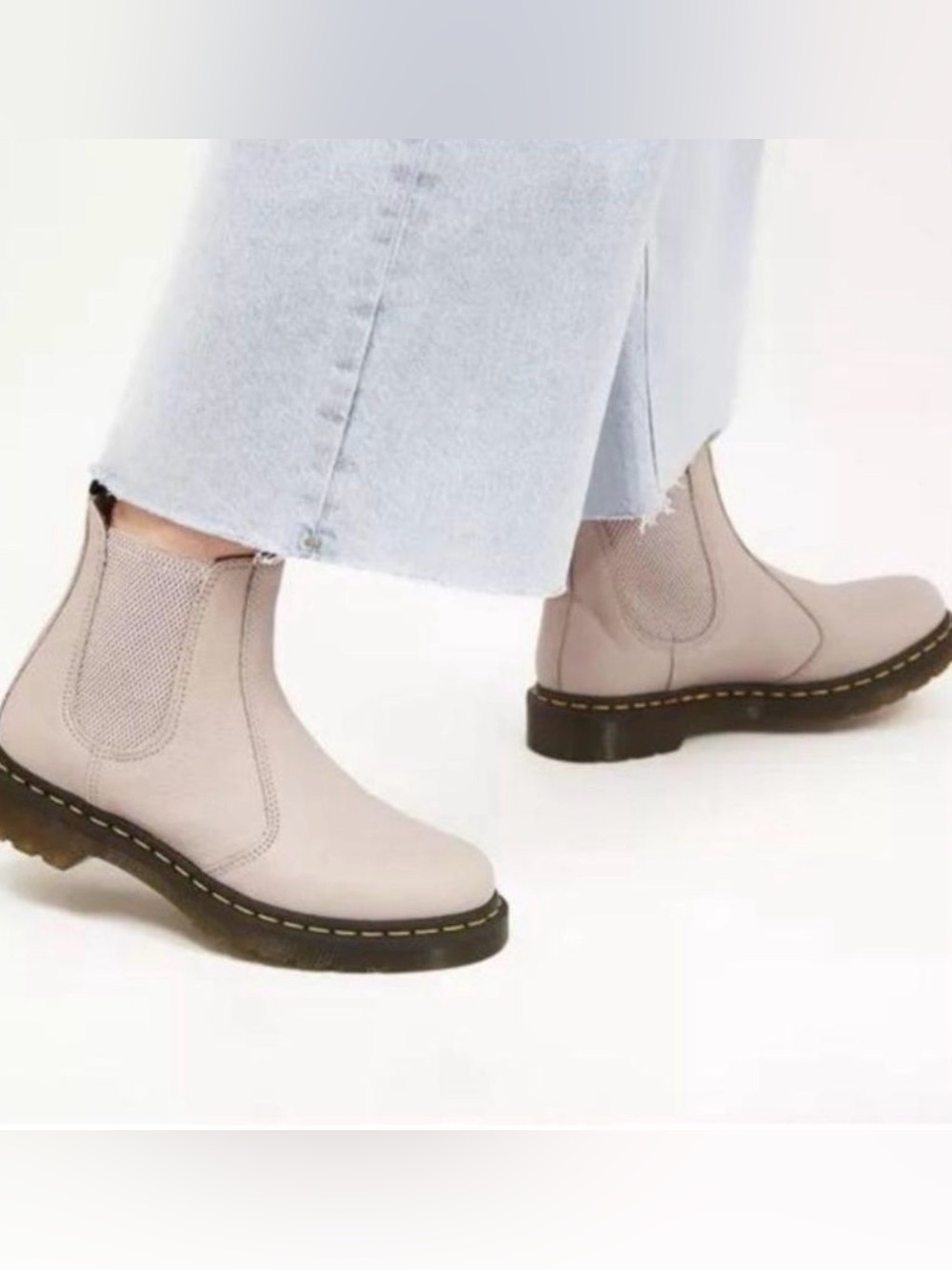 NEW $168 DR MARTENS Women's Virginia Chelsea Boots  VINTAGE TAUPE US 11M #86